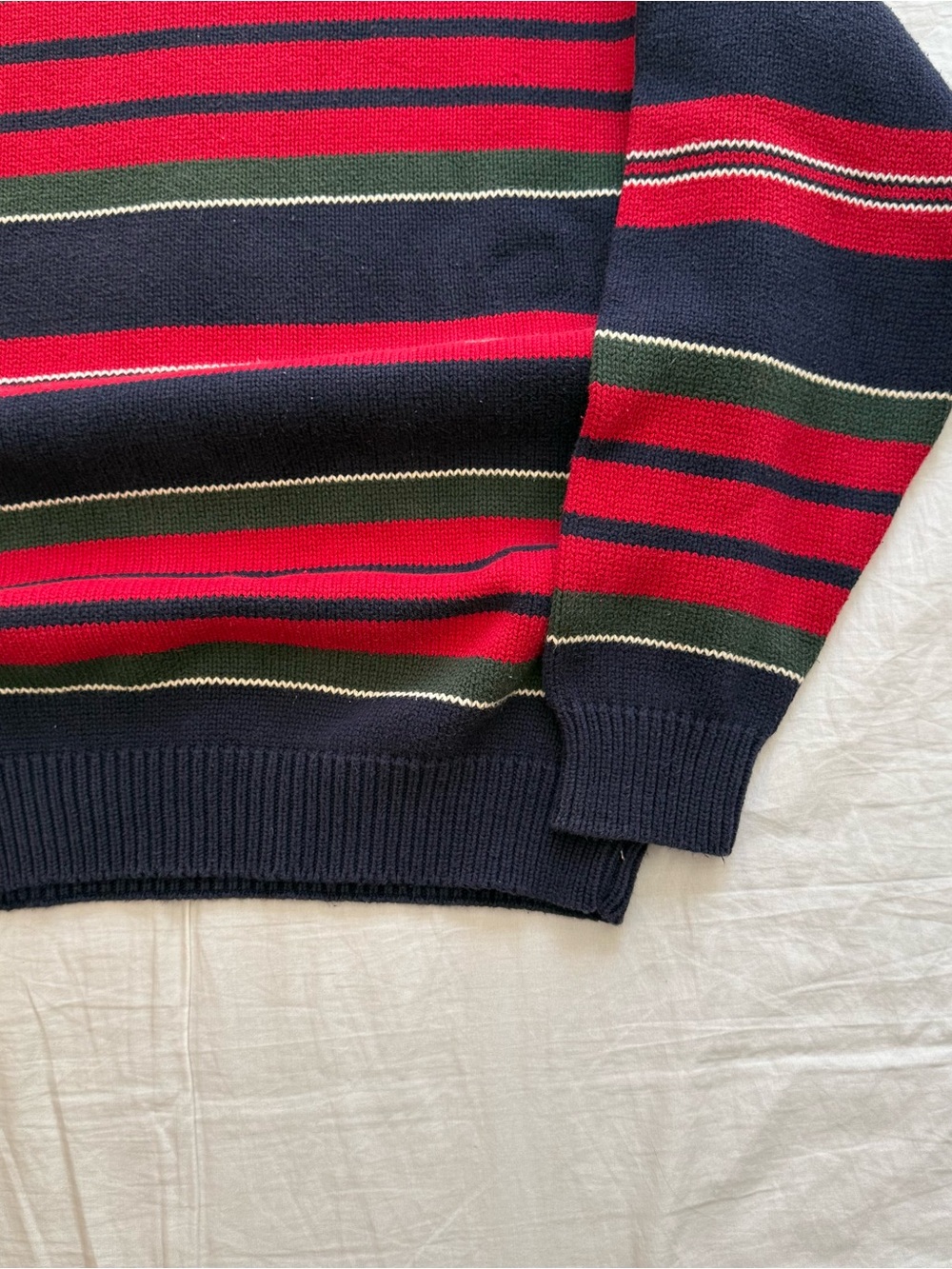 Vintage striped knit sweater Men’s S/M - Picture 2 of 4